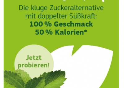 Sono cats logo auf grünem background, Marke für innovative Süßstoffalternativen, Fokus auf Zero Sugar Produkte, modern und frisch.