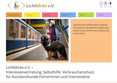 Hundeführerin mit Assistenzhund im U-Bahnhof, zeigt Unterstützung für Menschen mit Behinderung, Integration, Assistenzhunde in öffentlichen Verkehrsmitteln, inklusive Unterstützung, Barrierefreiheit.