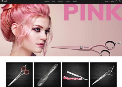 Haarschneideschere in zartem pink, professionelles Friseurzubehör von Sono Cats, ideal für präzises Schneiden und Akzente setzen. Hochwertige Haarschneidescheren für Friseure und Haarstylisten.